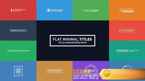 DesireFX Videohive – Flat Minimal Titles – 19421285