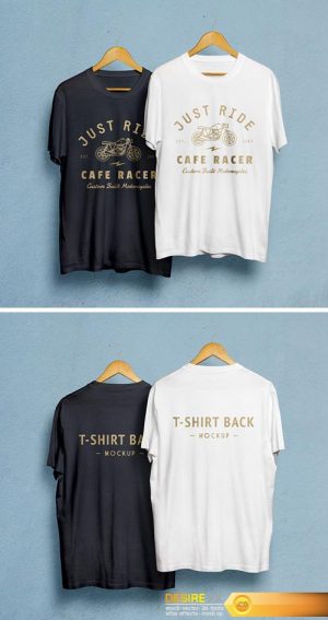 PSD Mock-Up – T-shirts on Hangers