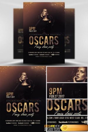 Flyer Template – Oscars Fancy Dress Party V3