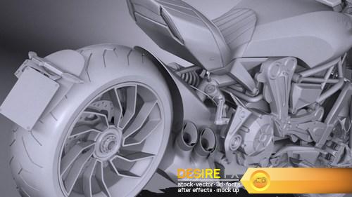 Ducati X-Diavel 2016 3D Model