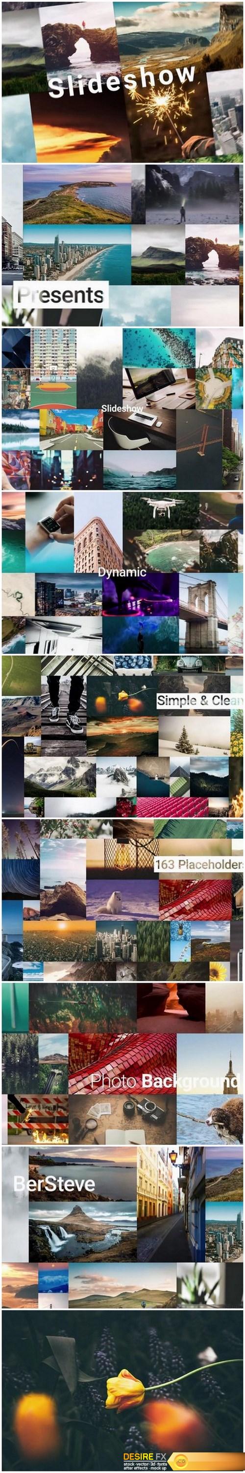 Dynamic Slideshow Photo Video Wall After Effects Templates