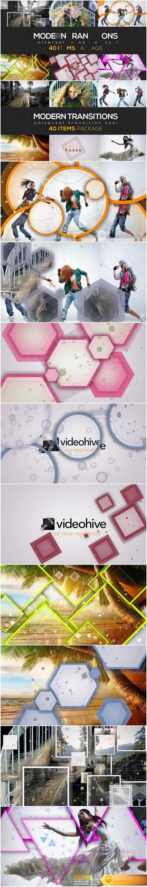 Videohive 19830451 modern transition pack 40 items