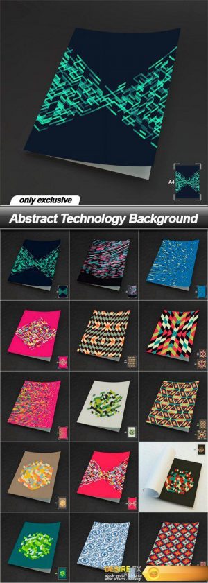 Abstract Technology Background – 15 EPS