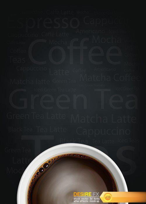 Coffee illustration abstract and background #2 19X JPEG