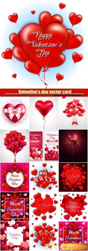 Valentine’s day vector card