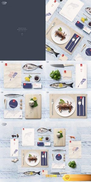 Fish & Seafood Restaurant Mock-up – Creativemarket