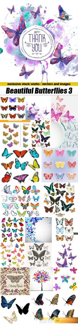 Beautiful Butterflies 3 – 22xEPS
