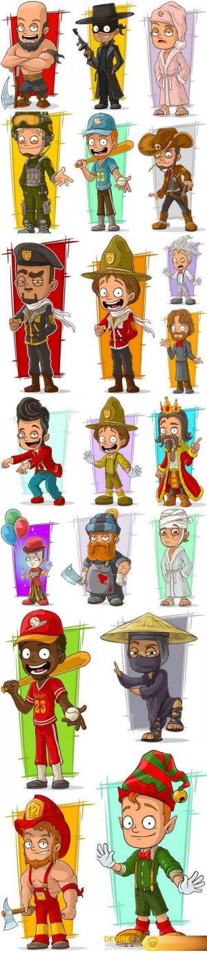 Funny Cartoon Characters 6 – 20xEPS
