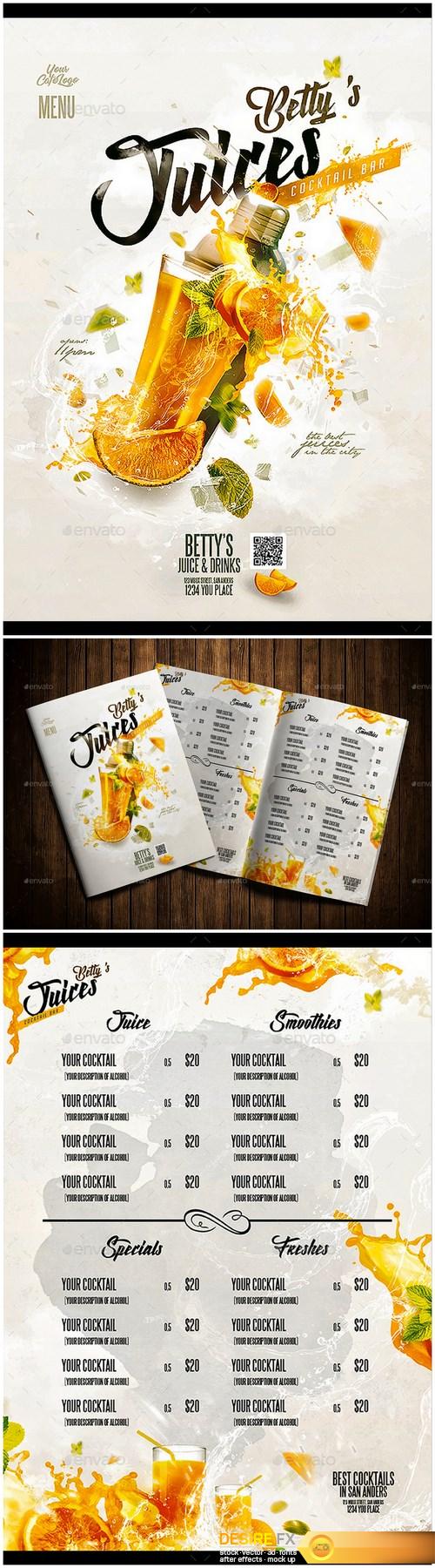Graphicriver 19809289 fruit juice menu