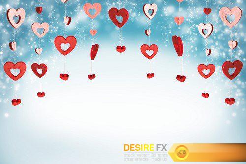 Valentine day couple Roses and hearts 21X JPEG