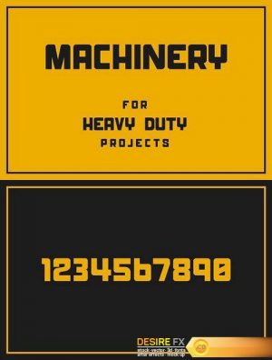 CM – Machinery Display Font 1472419