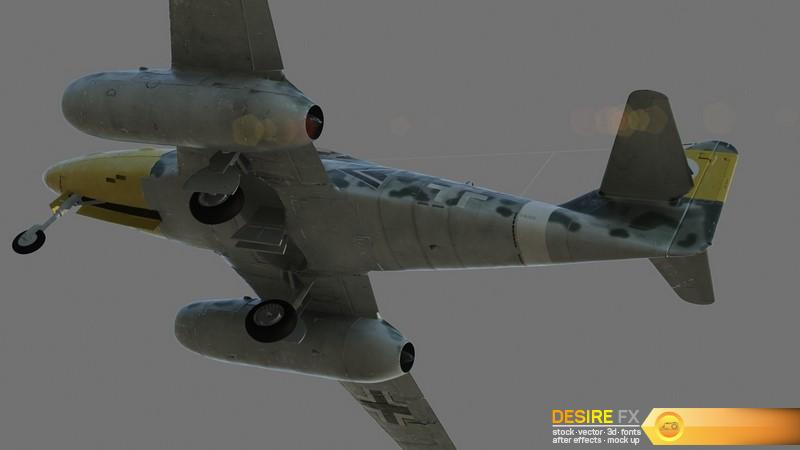 Me 262 A-2b German Fighter 3D Model