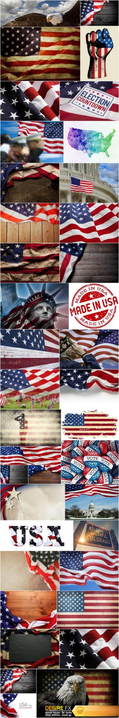 U.S. Style – American Patriot, Set of 39xUHQ JPEG Professional Stock Images