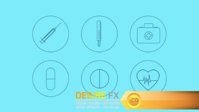 Animated Medical Icons After Effects Templates
