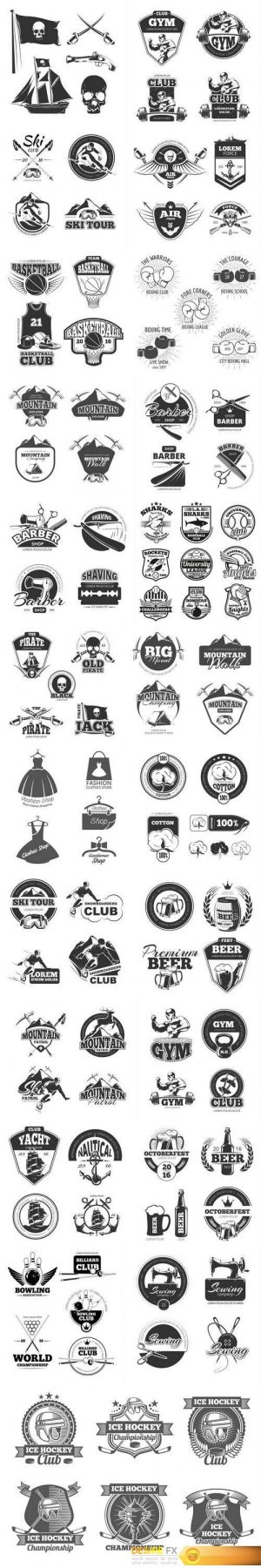 Emblem and logo set 2 – 23xEPS