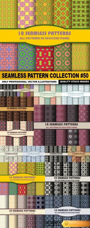 Seamless Pattern Collection #50 – 15 Vector