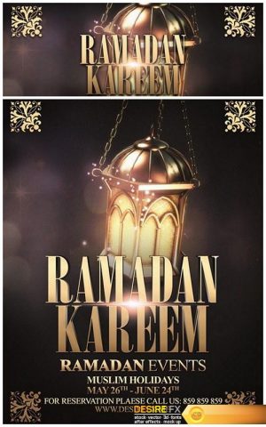 Ramadan Kareem Vol.2 Flyer PSD Template + Facebook Cover