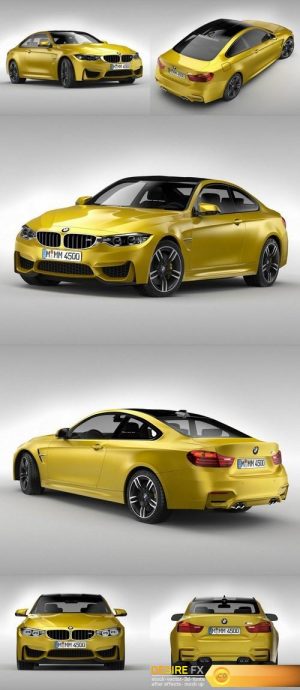 BMW M4 Coupe F82 2015 3D Model