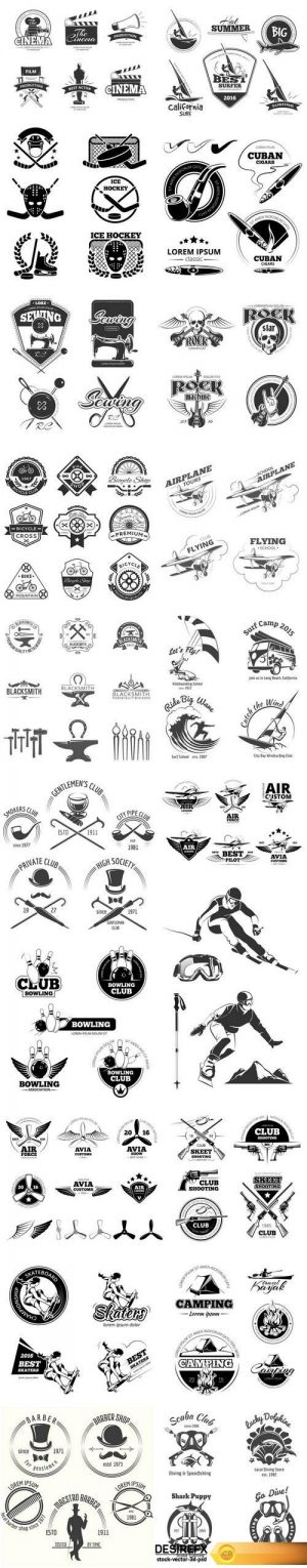 Emblem and logo set – 20xEPS