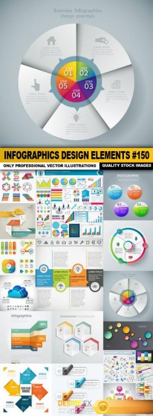 Infographics Design Elements #150 – 20 Vector