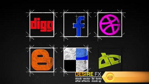 Videohive Social Media Icons – 30 Pack 8273695