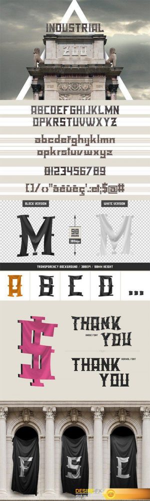 Industrial Zoo – font pack – CM 2752