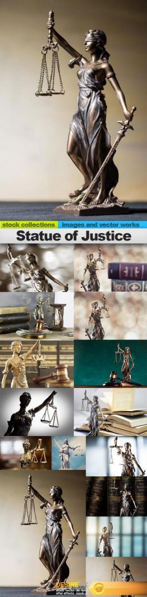 Statue of Justice, 15 x UHQ JPEG