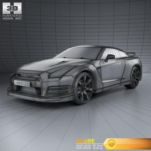 Nissan GT-R (R35) 2013 3D Model