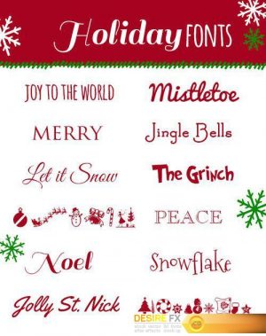 12 Holiday Fonts [TTF/OTF]