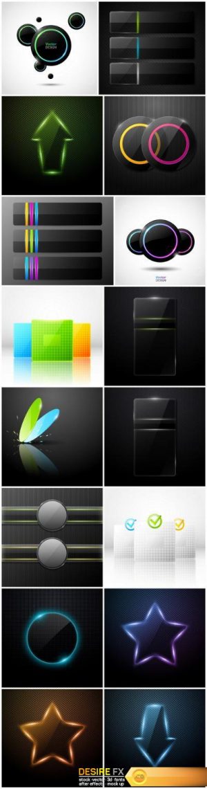 Vector elements of design – Set of 16xEPS Professional Vector Stock
