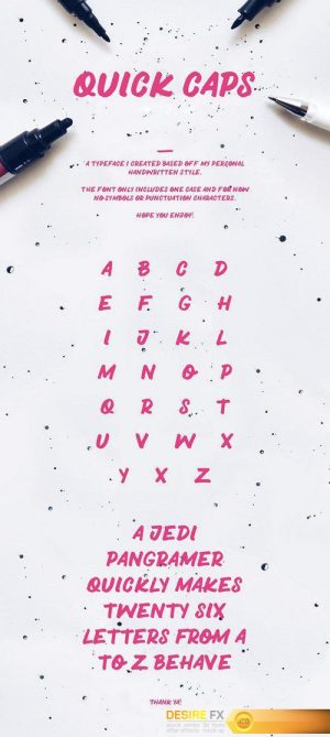 QUICK CAPS – Typeface