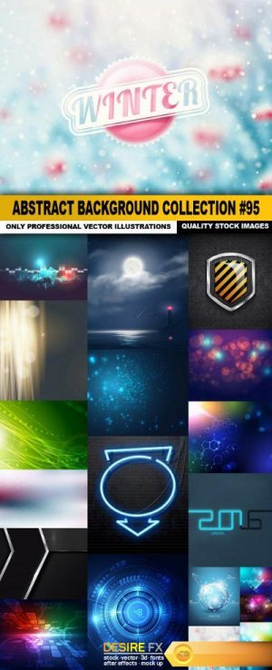 Abstract Background Collection #95 – 20 Vector