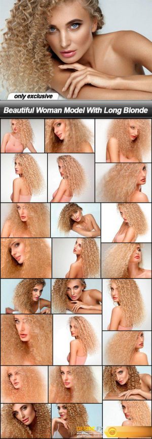 Beautiful Woman Model With Long Blonde – 24 UHQ JPEG