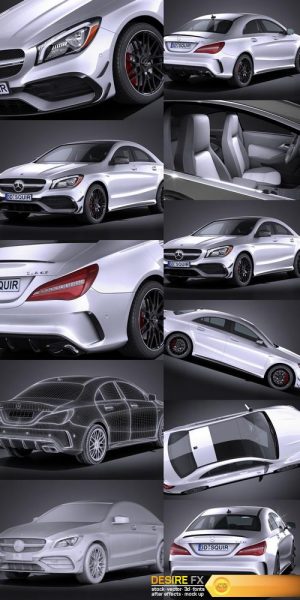 Mercedes-Benz CLA45 AMG 2017 3D Model