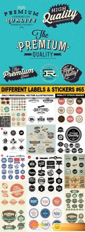Different Labels & Stickers #65 – 20 Vector