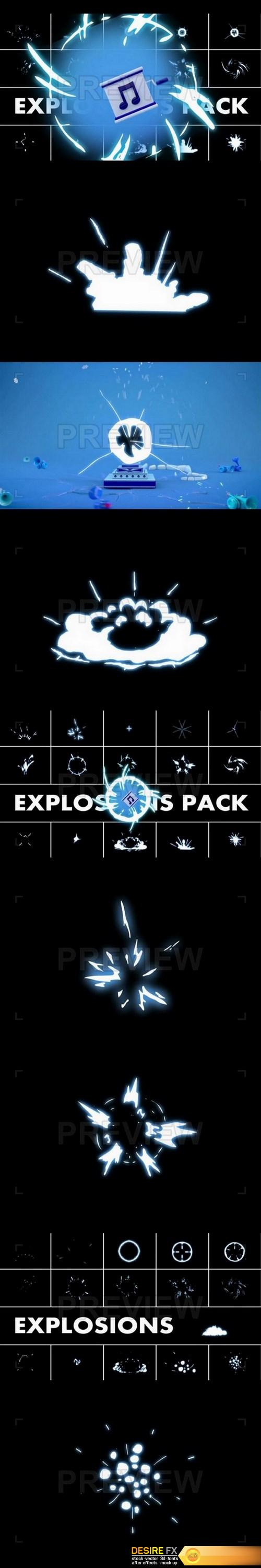 Explosion Elements Pack 2 Stock Motion Graphics