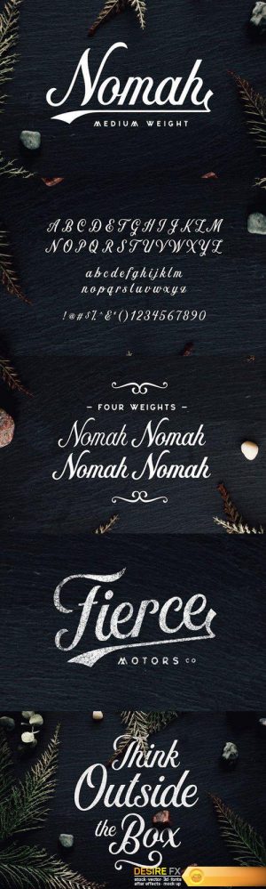 CM – Nomah Medium Script Font 566278