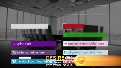 Social Lower Thirds After Effects Templates
