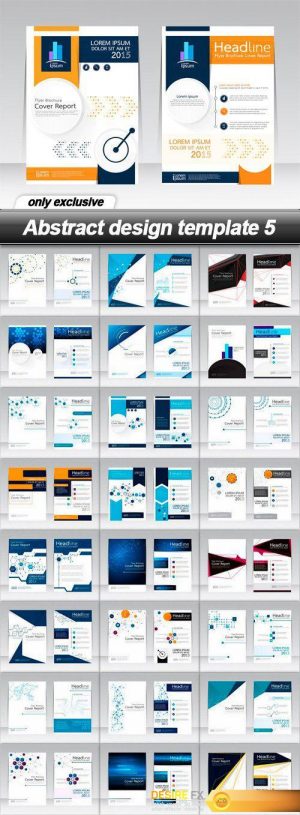 Abstract design template 5 – 25 EPS