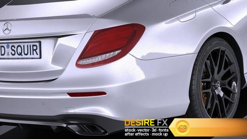Mercedes E63 AMG 2017 3D Model