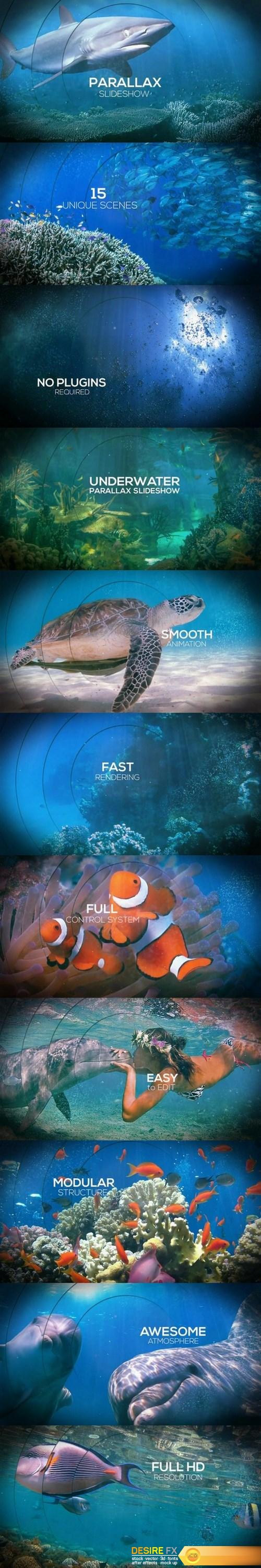 Motion Array – Underwater Parallax Slideshow After Effects Templates
