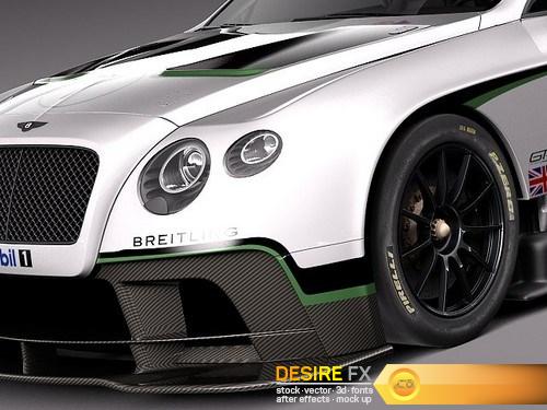 Bentley Continental GT3 2014 RaceCar 3D Model