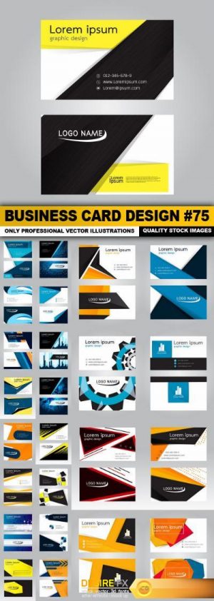 Business Card Design #75 – 25 Vector