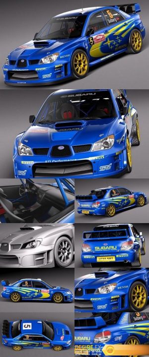 Subaru Impreza STi WRC 2006 3D Model