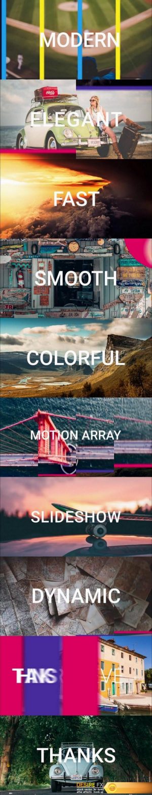 Colorful Fast Slideshow After Effects Templates