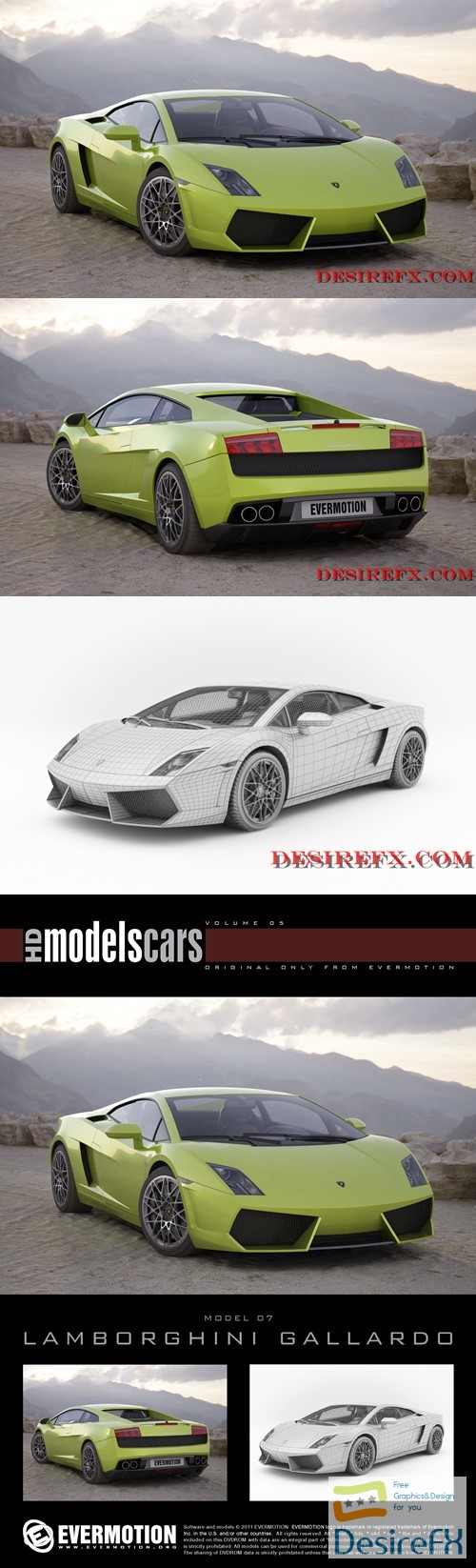 Lamborghini Gallardo EVERMOTION 3D Model
