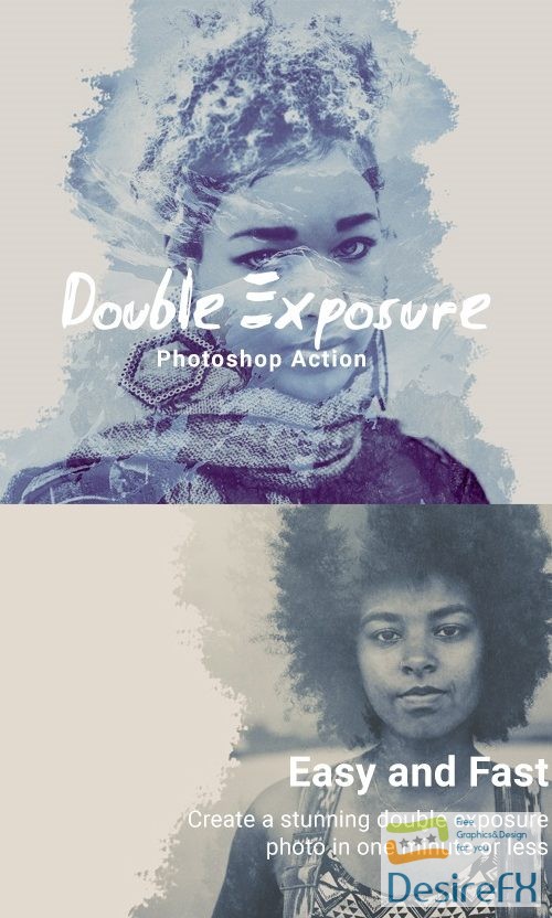 GraphicRiver - Double Exposure Photoshop Action 21121015