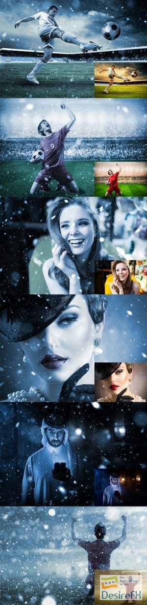 GraphicRiver - Let It Snow 2 Photoshop Action 20998966