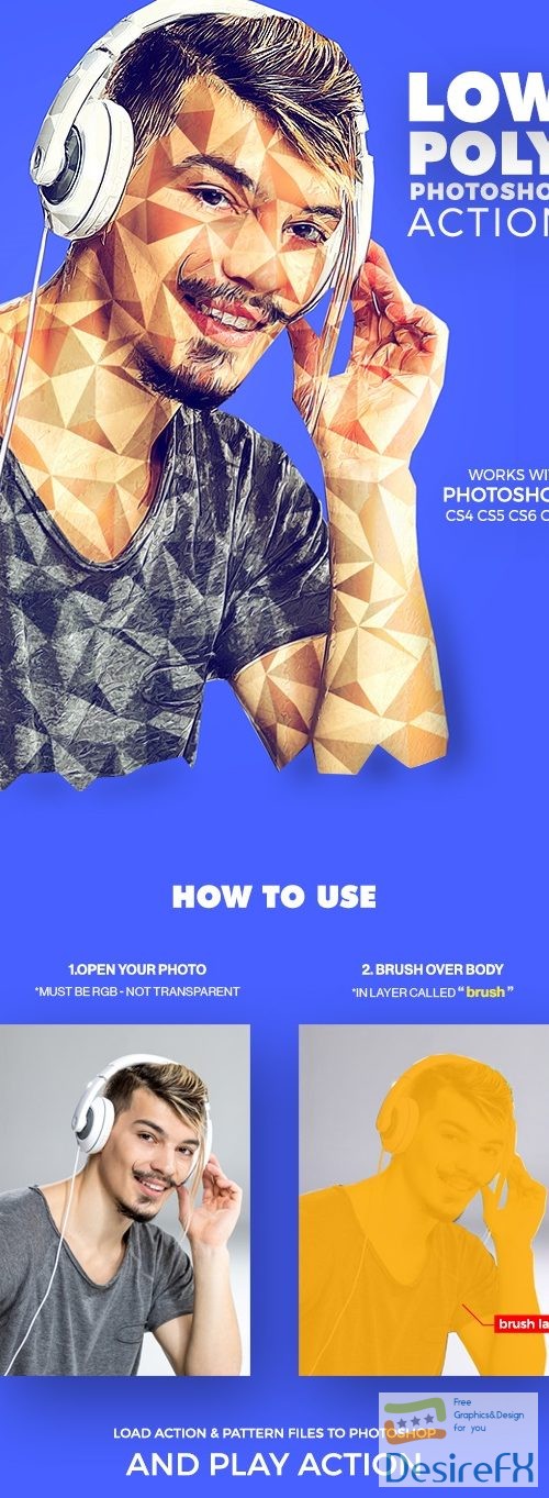 GraphicRiver - Lowpoly 2 Photoshop Action 21126492