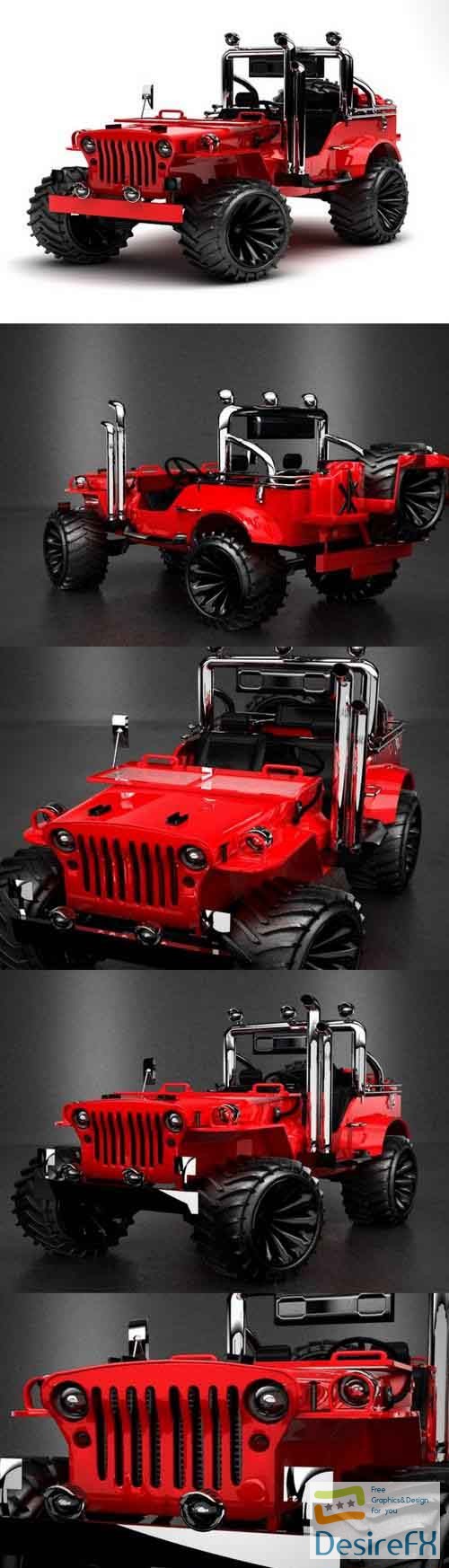 Jeep Rubicon LP 3D Model